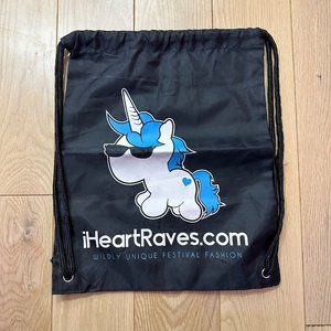 iHeartRaves.com Unicorn Drawstring Bag